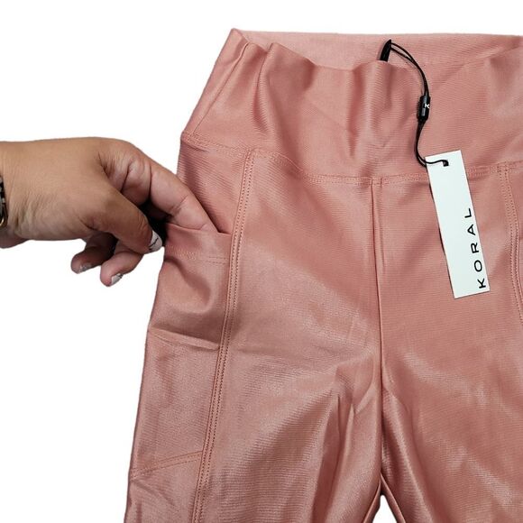 KORAL TEMPO Infinity High Rise Bike Shorts - Dusty Rose - Picture 4 of 9